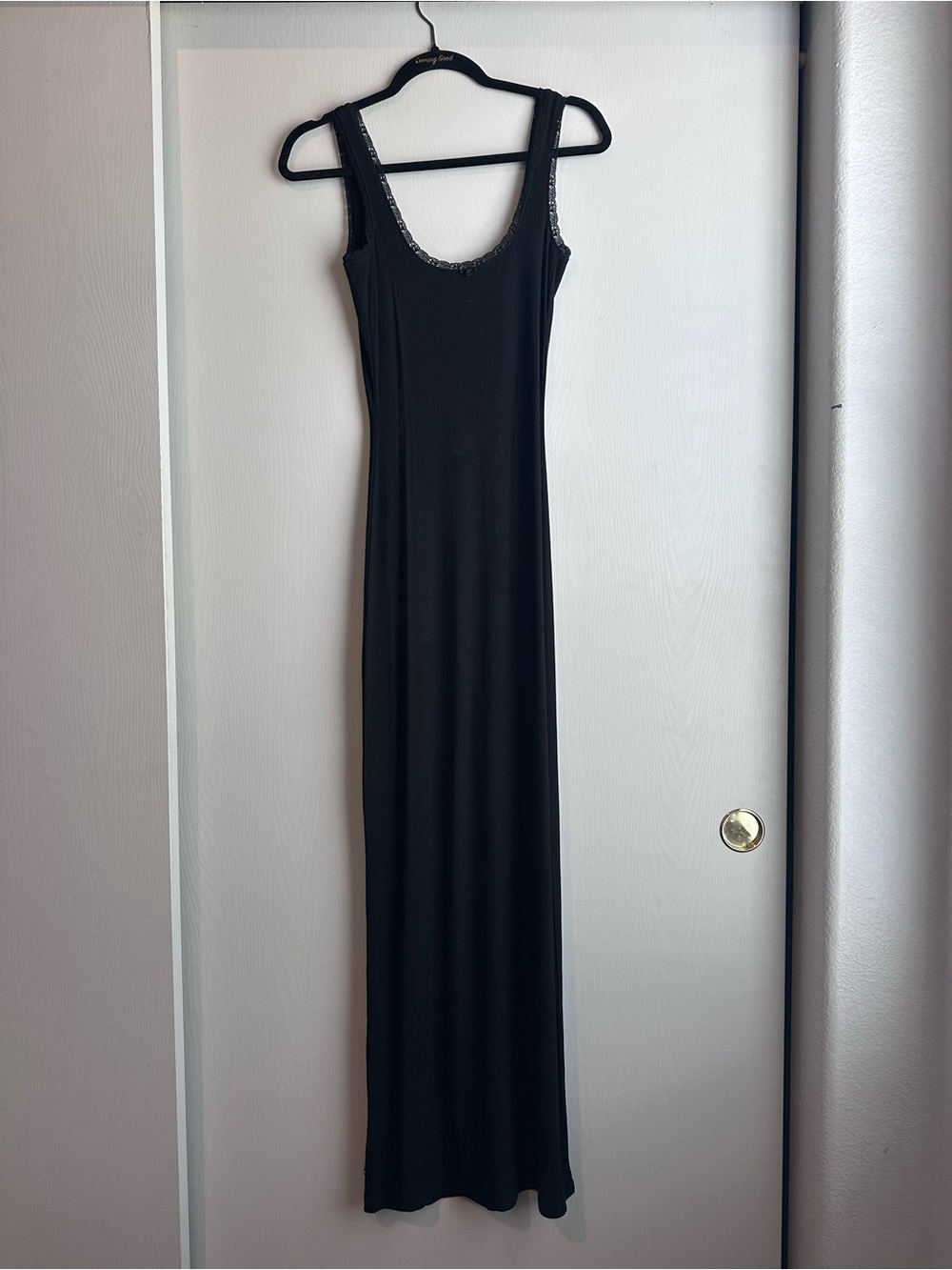 SKIMS Black Backless Maxi Dress Worn Once